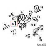 點一下即可放大預覽 -- KWA／KSC Glock系列 G17 切氣片彈簧（零件編號#82）通G18、G19、G23、G26