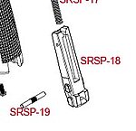 點一下即可放大預覽 -- SRC SRSP USP 擊鎚彈簧座 (零件編號#SRSP-18)