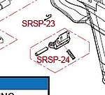 點一下即可放大預覽 -- SRC SRSP USP 彈匣卡榫 (零件編號#SRSP-24)