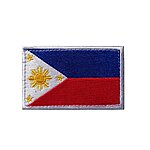 點一下即可放大預覽 -- [菲律賓-亞太地區]-8x5cm國旗臂章 國家 旗幟 識別章 刺繡