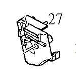點一下即可放大預覽 -- KJ P226 KP01 左側 擊錘座外殼 (零件編號 #27)
