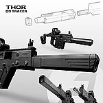 [Brighter C版]-ACETECH Thor 快拆發光器，滅音管型（適用KRYTAC Kriss Vector）AS030