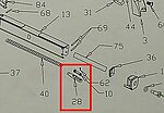 點一下即可放大預覽 -- HFC M11 GBB 瓦斯槍 瓦斯彈匣 上彈頭 (零件編號#28)