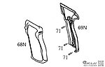 點一下即可放大預覽 -- KJ P226 E2 KP 01 GBB 瓦斯槍 握把組（零件編號 #68N、69N、71）