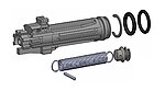 點一下即可放大預覽 -- GHK M4 V2 飛機總成、活塞組（零件編號#M4-15-NA）GBB瓦斯槍零件
