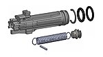 點一下即可放大預覽 -- GHK M4 GBB 未組裝版 飛機總成 活塞組（零件編號#M4-15-NA）