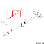 點一下即可放大預覽 -- WE G36系列 GBB 瓦斯槍 瓦斯導管彈簧+彈簧扣 E扣（零件編號#51、127）