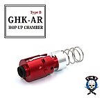 點一下即可放大預覽 -- TNT GHK-AR M4 GBB用 CNC鋁合金Hop-UP座 套組（含T-Hop膠皮）