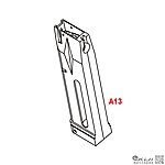 點一下即可放大預覽 -- [電鍍銀]-SRC M9／M92 Co2彈匣本體（零件編號#SR92-A13）