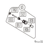 點一下即可放大預覽 -- KWC 新版 CZ-75 競技版 Co2槍 出氣閥 氣閥組件（零件編號 #U3）