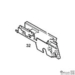 點一下即可放大預覽 -- KJ 1911／KP07 KP-07 GBB 瓦斯槍 板機座 下槍身基座（零件編號#32）