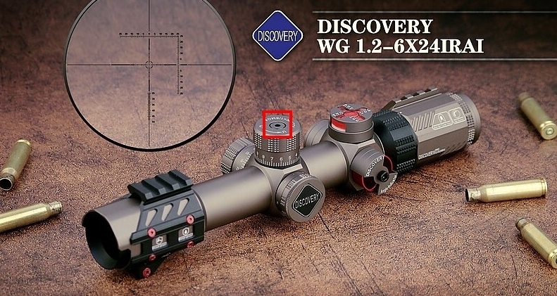 狙擊鏡/ 瞄具-DISCOVERY 發現者WG 1.2-6X24IRAI 30mm 真品狙擊鏡歸零鈕