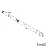 點一下即可放大預覽 -- KWA／KSC KM4 M4系列 AEG 電動槍 兩截式外管 槍管（零件編號#299、#299-1）