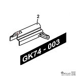 點一下即可放大預覽 -- 怪怪 G&G GKS-74U AEG 電動槍 拉柄（零件編號GK74-003-2）