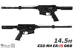 點一下即可放大預覽 -- [14.5吋]-ESD M4 ER-15 瓦斯槍，全金屬BB槍，VFC GBB系統（7075鋁製鍛造槍身、超強後座力）EME151