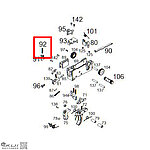 點一下即可放大預覽 -- WE G36／G39 GBB 瓦斯槍 擊錘閉鎖片彈簧（零件編號#92）