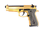 點一下即可放大預覽 -- [金色]-WE M92 Eagle 老鷹 瓦斯槍 GBB手槍 短槍（可連發、滑套會動、無彈後定、仿真後座力）WE-M017