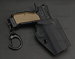 點一下即可放大預覽 -- [黑色]-CZ75手槍+槍套組 鑰匙扣 鑰匙圈 吊飾 仿真設計 彈匣可拆 專屬收藏箱 AC-12-SET