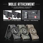 點一下即可放大預覽 -- [黑色]-AMOMAX Molle系統轉接板 Cytac槍套 雷射切割（適用槍套、彈匣套）AM-MA02