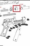 點一下即可放大預覽 -- SDP 1911 12.7mm 含彈橡皮 (零件1-15)