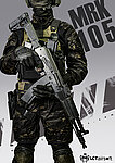 點一下即可放大預覽 -- 利成 LCT MRK-105 AK105 AEG 電槍 全鋼製 伸縮托 突擊步槍 電動槍 LCT-MRK105