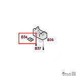 點一下即可放大預覽 -- HFC VSR11 螺絲固定片（零件編號#231-W10-D7／#B35）