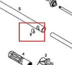 點一下即可放大預覽 -- KWA/KSC MP7 內管側邊固定片 (零件編號#9)