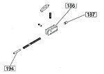 點一下即可放大預覽 -- WE M4 PCC系列 副撞針總成 (零件編號#186、187、194)