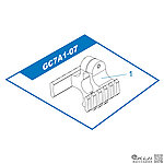 點一下即可放大預覽 -- 怪怪 G&G GC7A1 準心座三面魚骨（零件編號#GC7A1-07）