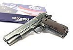 點一下即可放大預覽 -- 井勝 INOKATSU Colt M1911 Co2手槍『舊化黑』全鋼製S70 柯特 .45ACP 經典美軍小槍