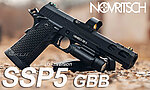 點一下即可放大預覽 -- Novritsch SSP5 6吋 瓦斯槍 GBB手槍 Hi-Capa SQB 全鋼扳機組件 內紅點瞄具座 分離式滑套 光纖準心