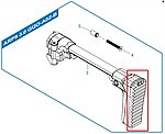 點一下即可放大預覽 -- [黑色]-怪怪 G&G ARP9 3.0 電池尾蓋、槍托墊