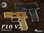 點一下即可放大預覽 -- [黑色]-WE P320、M18 V2 金屬瓦斯槍，Wilson戰鬥版，F18 GBB手槍、BB槍、美軍（無彈後定、後座力）WEF18V2