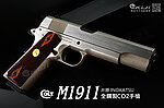 點一下即可放大預覽 -- 井勝 INOKATSU Colt M1911 Co2手槍『不銹鋼』全鋼製S70 柯特 .45ACP 經典美軍小槍