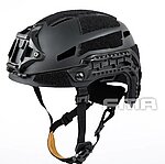 點一下即可放大預覽 -- [L號-黑色]-FMA Caiman Bump 加厚防護版 戰術頭盔 可調節 生存遊戲 登山攀岩騎車~TB1382B