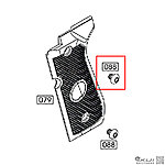 點一下即可放大預覽 -- WE M92／M9A1 瓦斯槍 新系統 握把螺絲 一入（零件編號#088）
