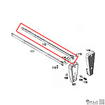 點一下即可放大預覽 -- [右側]-KWA／KSC MP7 右邊托桿 右側後托桿（零件編號#112）