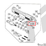 點一下即可放大預覽 -- HFC M92 連發版 貝瑞塔瓦斯槍 止付螺絲（零件編號#46）  