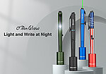 點一下即可放大預覽 -- [黑色]-OLIGHT Open Glow 4合一多功能燈筆 雷射筆 120流明 書寫兼照明 USB Type-C 充電