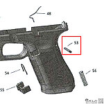 點一下即可放大預覽 -- Umarex Glock G17 鎮暴槍 握把插銷 PIN（零件編號#53）