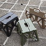 點一下即可放大預覽 -- [OD綠]-FMA 戰術折疊椅 塑料折疊凳 戶外露營、手提式便攜~TB1460