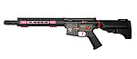 點一下即可放大預覽 -- [黑紅]-神龍 SLONG M4 BGD R 金屬水彈槍 AEG電動槍 水彈發射器 Keymod 生存遊戲