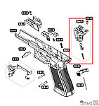 點一下即可放大預覽 -- VFC Glock G17 Gen5 擊錘組、火控總成（零件編號#03-11）GBB瓦斯槍零件