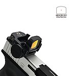 點一下即可放大預覽 -- [紅點/黑色]-Vism pro 折疊式内红點瞄具 3MOA 瞄準鏡 RMR快瞄 多孔支架+20mm底座~KUI990