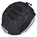 點一下即可放大預覽 -- [黑色~M號]-FMA 戰術頭盔偽裝盔罩 FAST系列用 彈力繩網格 魔術貼盔布~TB1310