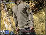 點一下即可放大預覽 -- [L號-卡其色]-EmersonGear 愛默生 藍標系列 狩獵者 戰術Polo衫長袖上衣~EMB9587KH