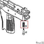 點一下即可放大預覽 -- KWA／KSC MP9 後拖固定彈簧（零件編號#84）