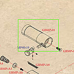 點一下即可放大預覽 -- SRC MP40 SR-40 飛機拉柄（零件編號#GBMP-01）GBB瓦斯槍零件