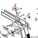 點一下即可放大預覽 -- KJ CZ Shadow 2 外槍管固定銷（零件編號#83）GBB瓦斯槍零件