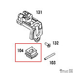 點一下即可放大預覽 -- KWA／KSC M11A1 彈匣出氣象皮、橡膠皮（零件編號#104）GBB瓦斯槍零件